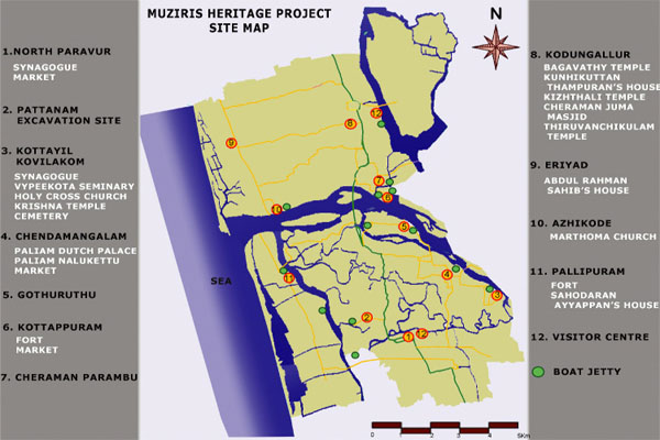 Muziris Heritage Project Map